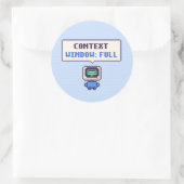 Contextvenster: Volle Grappige AI Pixel Sticker (Tas)