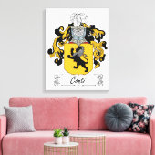 Conti Family Crest Canvas Afdruk (Insitu (Woonkamer))