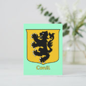 Conti Family Shield-Briefkaart Briefkaart (Staand voorkant)