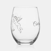 Contigo, todo es mejor wijnglas zonder voet (Links)