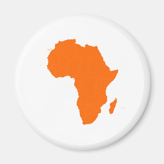 Continent van Afrika Magneet (Voorkant)