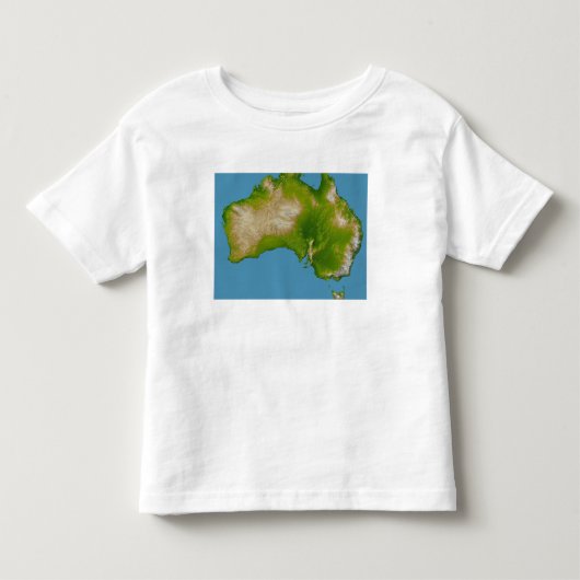 Continent van Australië Kinder Shirts (Voorkant)