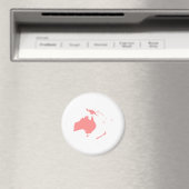 Continent van Australië Magneet (Insitu (Vaatwasser))