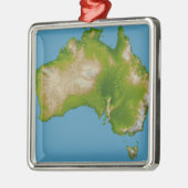 Continent van Australië Metalen Ornament (Links)