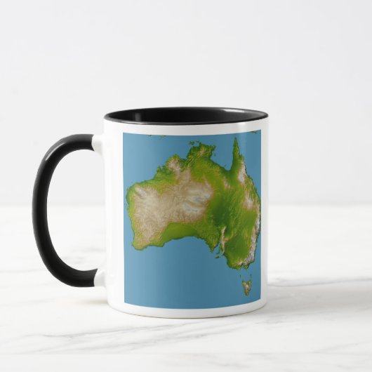 Continent van Australië Mok (Links)