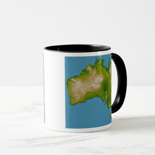 Continent van Australië Mok (Voorkant rechts)