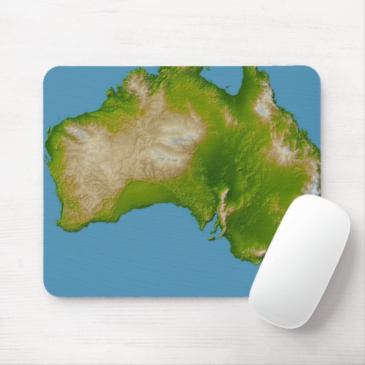Continent van Australië Muismat (Met muis)
