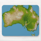 Continent van Australië Muismat (Voorkant)
