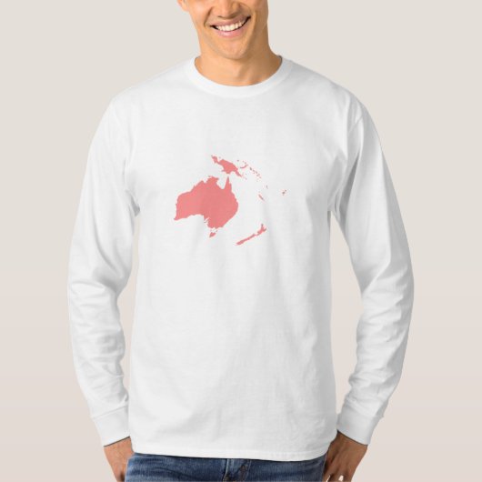 Continent van Australië T-shirt (Voorkant)