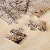 Continent van de Amerikaanse Oude Kaart Legpuzzel (Zijkant)