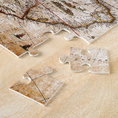 Continent van de Amerikaanse Oude Kaart Legpuzzel (Zijkant)