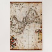 Continent van de Amerikaanse Oude Kaart Legpuzzel (Verticaal)