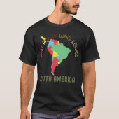 Continent Zuid-Amerika T-shirt (Voorkant)