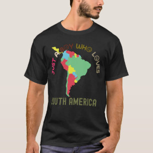 Continent Zuid-Amerika T-shirt