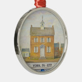 Continentaal Congres in York Metalen Ornament (Rechts)