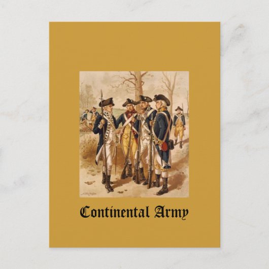 Continentaal Leger Briefkaart (Voorkant)