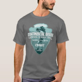 Continentaal splitsingsspoor (pijlpunt T) T-shirt (Voorkant)