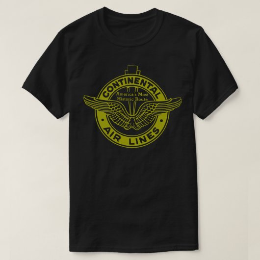 Continental Airlines 1 T-shirt (Design voorkant)