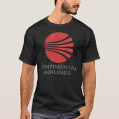 Continental Airlines  Aviation Classic T-S T-shirt (Voorkant)