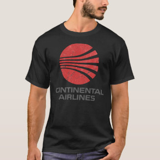 Continental Airlines Aviation Classic T-S T-shirt