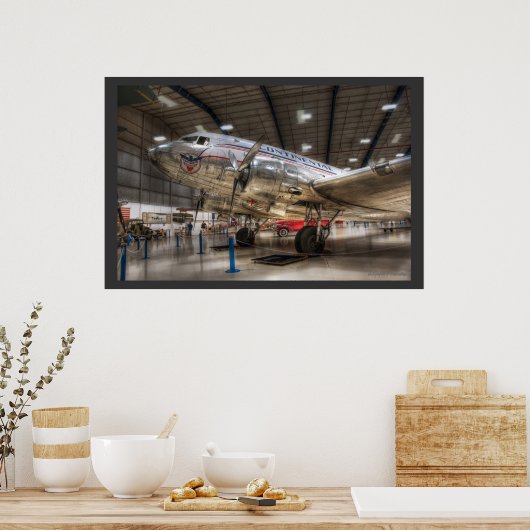 Continental Airlines DC3 Poster (Keuken)
