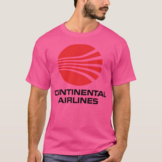 Continental Airlines - Retro Logo Shirt - Defunc (Voorkant)