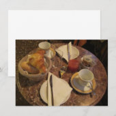 Continental Breakfast Invite Kaart (Voorkant / Achterkant)