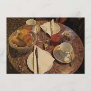 Continental Breakfast Invite Kaart