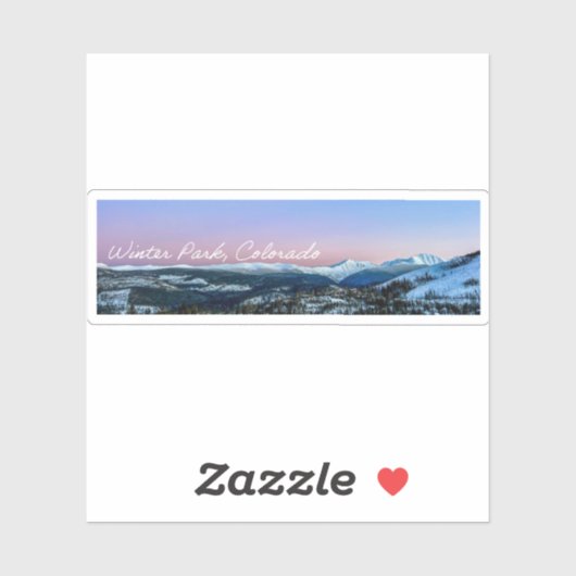 Continental Divide Custom-Cut Vinyl Sticker (Vel)