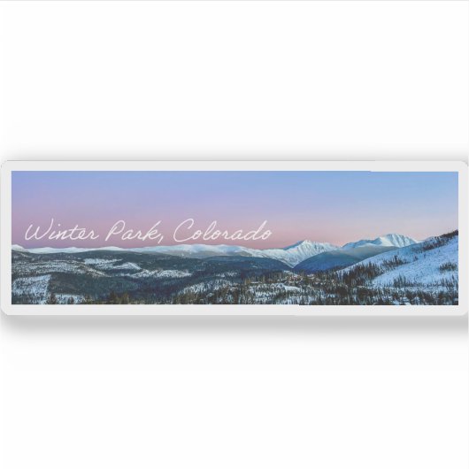 Continental Divide Custom-Cut Vinyl Sticker (Voorkant)
