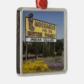 Continental Divide, New Mexico, Route 66 Metalen Ornament (Rechts)
