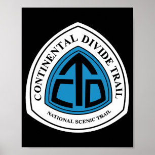 Continental Divide Trail Bord Usa _1 Poster
