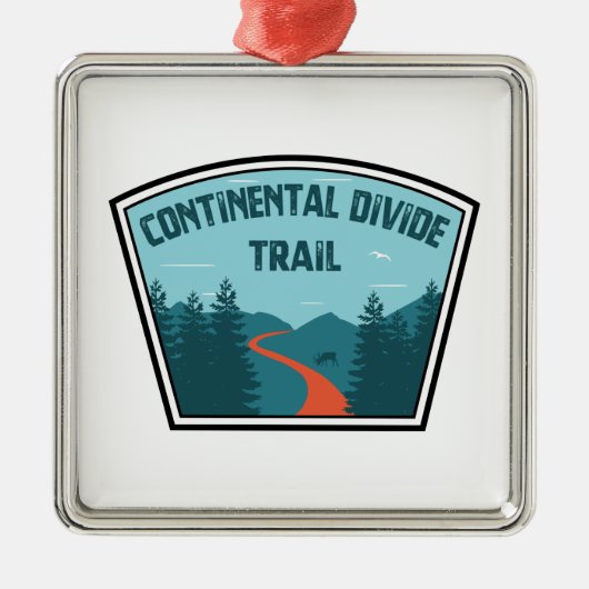 Continental Divide Trail Metalen Ornament (Voorkant)