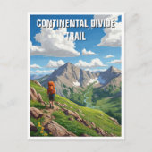 Continental Divide Trail Reizen Hiker Briefkaart (Voorkant)