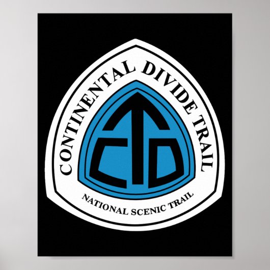 Continental Divide Trail Sign Usa _1 Poster (Voorkant)