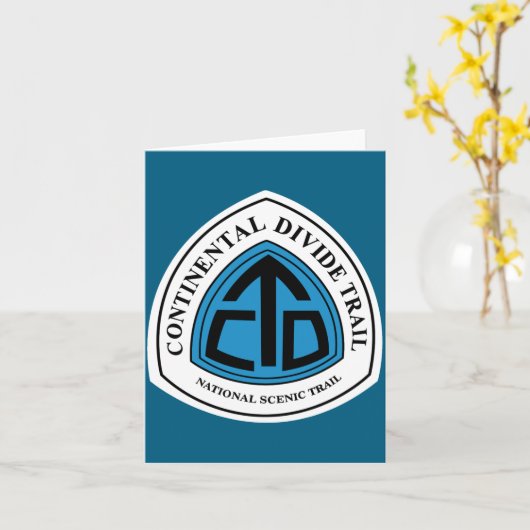 Continental Divide Trail Sign Usa Kaart (Gele Bloem)