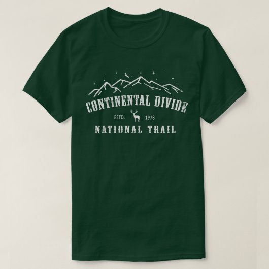Continental Divide US National Trail CDNST Backpac T-shirt (Design voorkant)