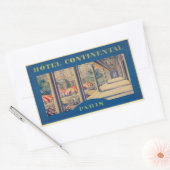 Continental Hotel Rechthoekige Sticker (Envelop)