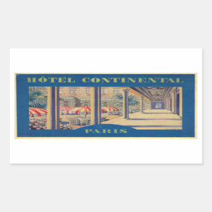 Continental Hotel Rechthoekige Sticker