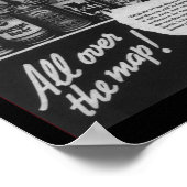 Continental kan bedrijf kloontop beer Poster (Hoek)