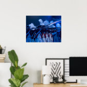 Continental Line Poster (Thuiskantoor)