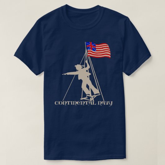 CONTINENTAL NAVY T-SHIRT (Design voorkant)