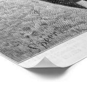 Continental Soldier holding a musket flag Poster (Hoek)