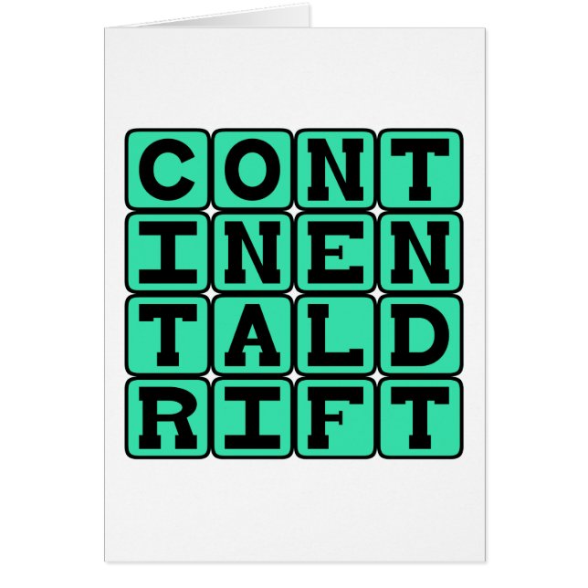 Continentale drift, beweging van de continenten va (Voorkant)