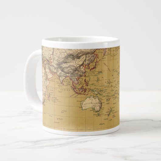 Continentale kaart grote koffiekop (Links)