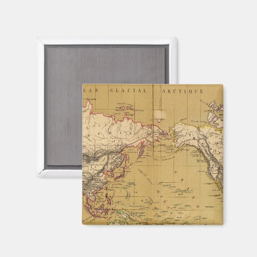 Continentale kaart magneet (Voorkant / Achterkant)