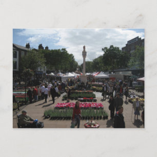 Continentale markt in Carlisle Cumbria Briefkaart