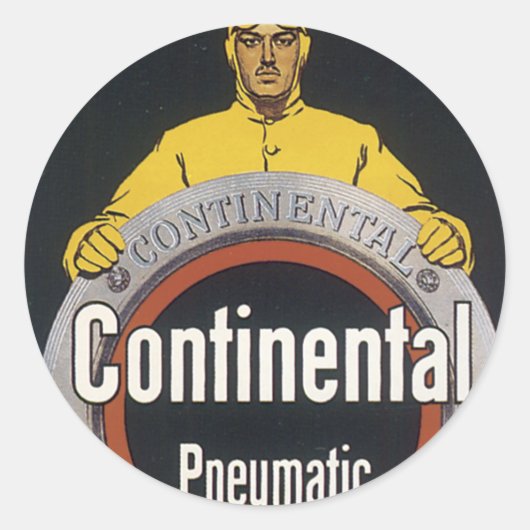 Continentale pneumatische ronde sticker (Voorkant)