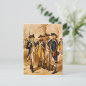 Continentale soldaten van Henry Alexander Ogden Briefkaart (Staand voorkant)