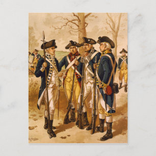 Continentale soldaten van Henry Alexander Ogden Briefkaart